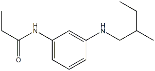 N-{3-[(2-methylbutyl)amino]phenyl}propanamide Struktur