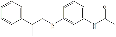 N-{3-[(2-phenylpropyl)amino]phenyl}acetamide Struktur