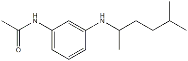 N-{3-[(5-methylhexan-2-yl)amino]phenyl}acetamide Struktur