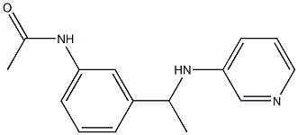 N-{3-[1-(pyridin-3-ylamino)ethyl]phenyl}acetamide Struktur