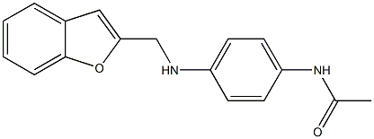 N-{4-[(1-benzofuran-2-ylmethyl)amino]phenyl}acetamide Struktur