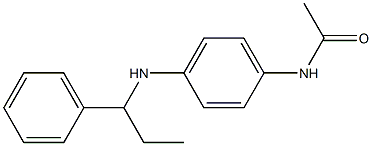 N-{4-[(1-phenylpropyl)amino]phenyl}acetamide Struktur