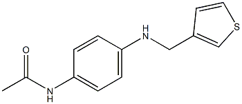 N-{4-[(thiophen-3-ylmethyl)amino]phenyl}acetamide Struktur