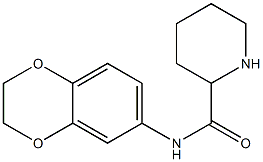 N-2,3-dihydro-1,4-benzodioxin-6-ylpiperidine-2-carboxamide Struktur