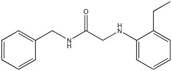 N-benzyl-2-[(2-ethylphenyl)amino]acetamide Struktur