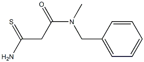 N-benzyl-2-carbamothioyl-N-methylacetamide Struktur