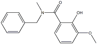 N-benzyl-2-hydroxy-3-methoxy-N-methylbenzamide Struktur