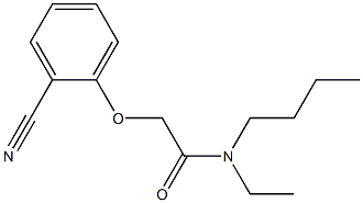 N-butyl-2-(2-cyanophenoxy)-N-ethylacetamide Struktur