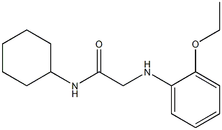 N-cyclohexyl-2-[(2-ethoxyphenyl)amino]acetamide Struktur