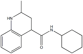 N-cyclohexyl-2-methyl-1,2,3,4-tetrahydroquinoline-4-carboxamide Struktur