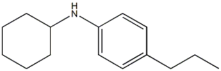 N-cyclohexyl-4-propylaniline Struktur