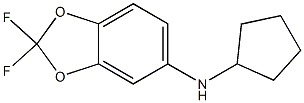 N-cyclopentyl-2,2-difluoro-2H-1,3-benzodioxol-5-amine Struktur