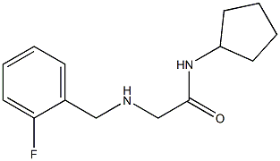 N-cyclopentyl-2-{[(2-fluorophenyl)methyl]amino}acetamide Struktur