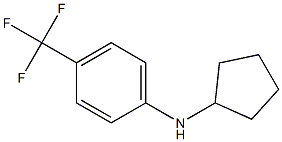 N-cyclopentyl-4-(trifluoromethyl)aniline Struktur