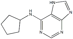 N-cyclopentyl-7H-purin-6-amine Struktur