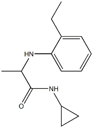 N-cyclopropyl-2-[(2-ethylphenyl)amino]propanamide Struktur