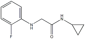 N-cyclopropyl-2-[(2-fluorophenyl)amino]acetamide Struktur