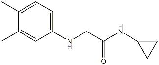 N-cyclopropyl-2-[(3,4-dimethylphenyl)amino]acetamide Struktur