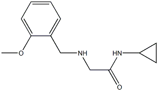 N-cyclopropyl-2-{[(2-methoxyphenyl)methyl]amino}acetamide Struktur