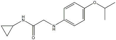 N-cyclopropyl-2-{[4-(propan-2-yloxy)phenyl]amino}acetamide Struktur