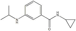 N-cyclopropyl-3-(propan-2-ylamino)benzamide Struktur