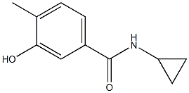 N-cyclopropyl-3-hydroxy-4-methylbenzamide Struktur