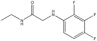 N-ethyl-2-[(2,3,4-trifluorophenyl)amino]acetamide Struktur