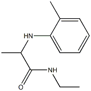 N-ethyl-2-[(2-methylphenyl)amino]propanamide Struktur