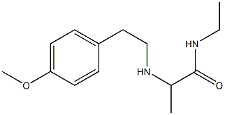 N-ethyl-2-{[2-(4-methoxyphenyl)ethyl]amino}propanamide Struktur