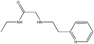 N-ethyl-2-{[2-(pyridin-2-yl)ethyl]amino}acetamide Struktur