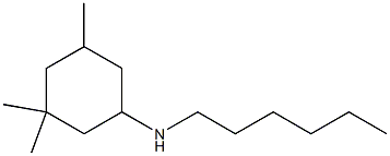 N-hexyl-3,3,5-trimethylcyclohexan-1-amine Struktur