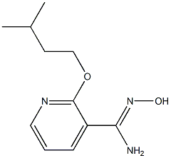 N'-hydroxy-2-(3-methylbutoxy)pyridine-3-carboximidamide Struktur