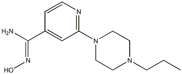 N'-hydroxy-2-(4-propylpiperazin-1-yl)pyridine-4-carboximidamide Struktur