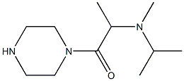 N-isopropyl-N-methyl-N-(1-methyl-2-oxo-2-piperazin-1-ylethyl)amine Struktur