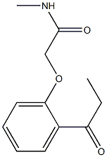 N-methyl-2-(2-propionylphenoxy)acetamide Struktur