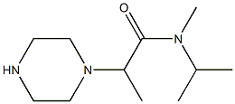 N-methyl-2-(piperazin-1-yl)-N-(propan-2-yl)propanamide Struktur