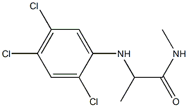 N-methyl-2-[(2,4,5-trichlorophenyl)amino]propanamide Struktur