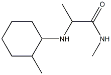 N-methyl-2-[(2-methylcyclohexyl)amino]propanamide Struktur