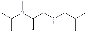 N-methyl-2-[(2-methylpropyl)amino]-N-(propan-2-yl)acetamide Struktur