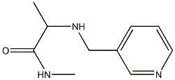 N-methyl-2-[(pyridin-3-ylmethyl)amino]propanamide Struktur