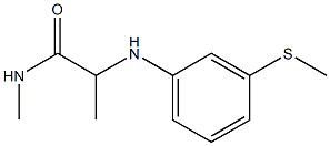 N-methyl-2-{[3-(methylsulfanyl)phenyl]amino}propanamide Struktur