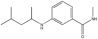 N-methyl-3-[(4-methylpentan-2-yl)amino]benzamide Struktur