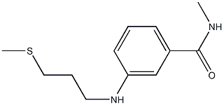 N-methyl-3-{[3-(methylsulfanyl)propyl]amino}benzamide Struktur