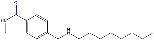 N-methyl-4-[(octylamino)methyl]benzamide Struktur