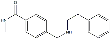 N-methyl-4-{[(2-phenylethyl)amino]methyl}benzamide Struktur