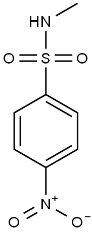 N-methyl-4-nitrobenzenesulfonamide Struktur