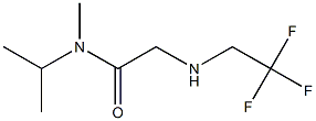 N-methyl-N-(propan-2-yl)-2-[(2,2,2-trifluoroethyl)amino]acetamide Struktur