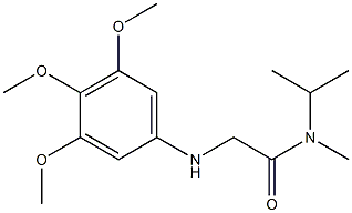 N-methyl-N-(propan-2-yl)-2-[(3,4,5-trimethoxyphenyl)amino]acetamide Struktur