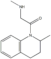 N-methyl-N-[2-(2-methyl-3,4-dihydroquinolin-1(2H)-yl)-2-oxoethyl]amine Struktur