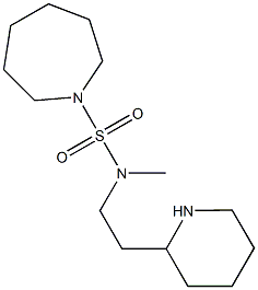 N-methyl-N-[2-(piperidin-2-yl)ethyl]azepane-1-sulfonamide Struktur